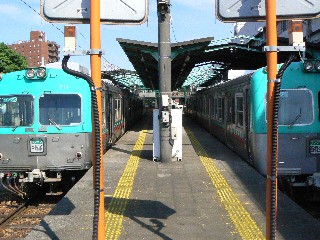 中央前橋駅に停車中の電車